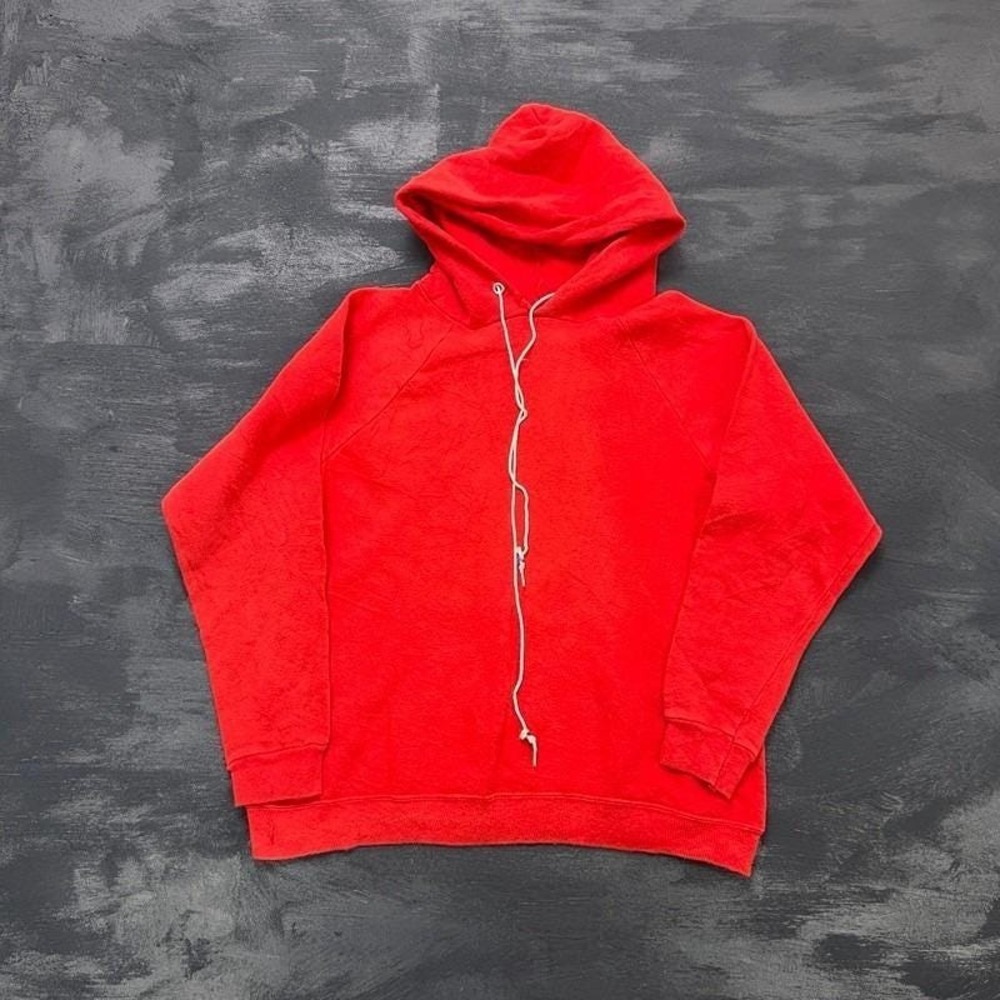 Vintage 1960s‎ Deadstock Hoodie Mens Small Red